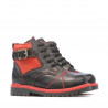 Kleinkind Stiefel 21c biz schwarz+rot