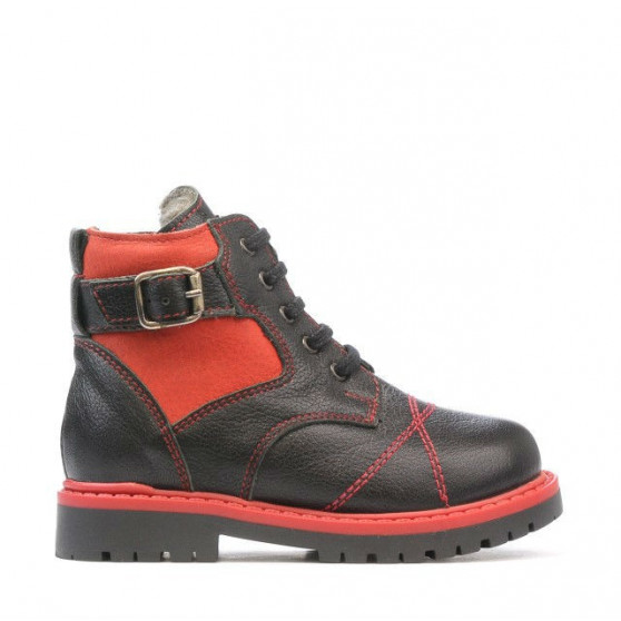 Kleinkindstiefel 21c schwarz+rot Kleinkindstiefel 21c schwarz+rot