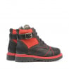 Kleinkindstiefel 21c schwarz+rot