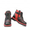Kleinkindstiefel 21c schwarz+rot