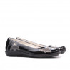 Kinderschuhe 117 schwarz lack+grau