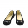 Kinderschuhe 117 schwarz Veloursleder