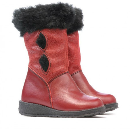Kleinkinderstiefel 24c bordeaux+schwarz