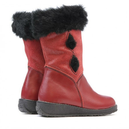 Kleinkinderstiefel 24c bordeaux+schwarz