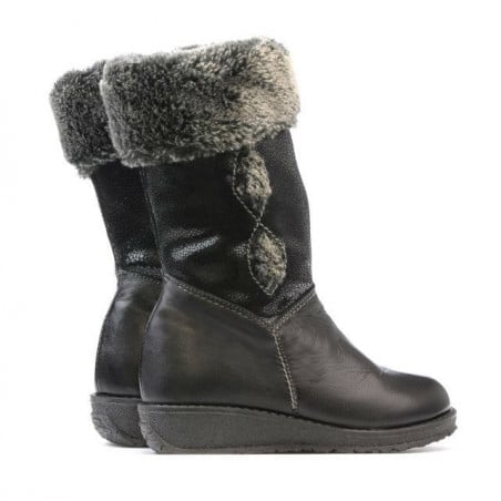 Kleine Kinderstiefel 24c schwarz kombiniert