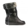 Kleine Kinderstiefel 24c schwarz kombiniert