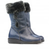 Kleine Kinderstiefel 24c indigo kombiniert