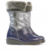 Kleine Kinderstiefel 24c lack indigo kombiniert