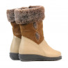Kleine Kinderstiefel 24c beige kombiniert