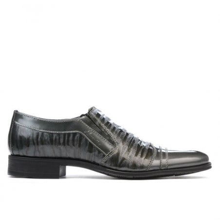 Elegante Schuhe für Jugendliche 389 kombinierte graue Lackierung