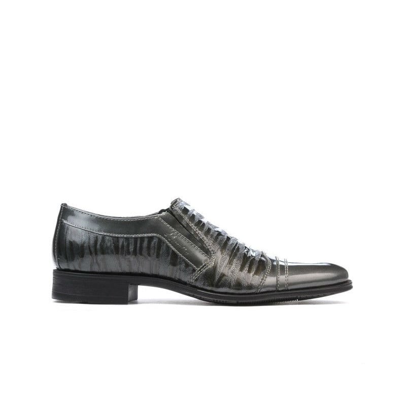 Elegante Schuhe für Jugendliche 389 kombinierte graue Lackierung