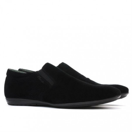 Herren Freizeitschuhe 760 schwarz Veloursleder