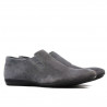 Herren Freizeitschuhe 760 grau Veloursleder