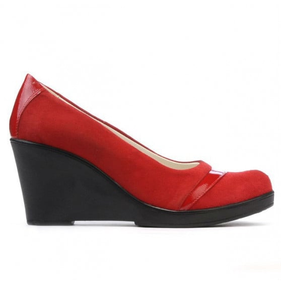 Damen Freizeitschuhe 647 rot Veloursleder Damen Freizeitschuhe 647 rot Veloursleder