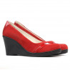 Damen Freizeitschuhe 647 rot Veloursleder