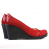 Damen Freizeitschuhe 647 rot Veloursleder