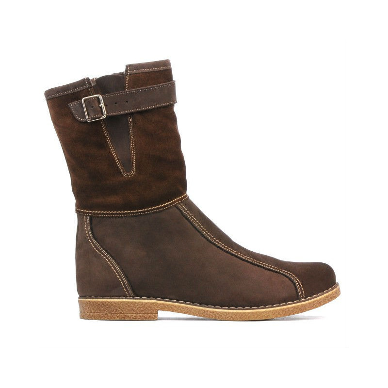 Damenstiefel 3249 Bufo Kaffee kombiniert