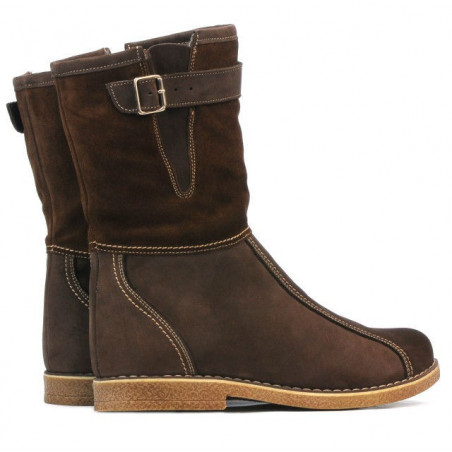 Damenstiefel 3249 Bufo Kaffee kombiniert