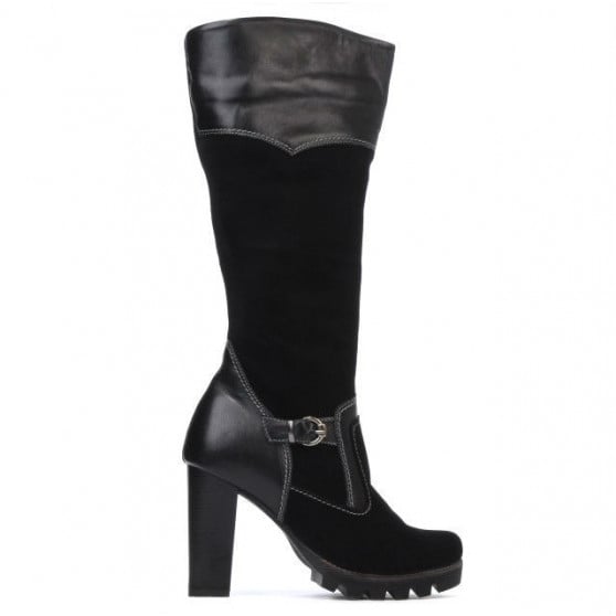 Damenstiefel 1140 schwarz Antilope kombiniert Damenstiefel 1140 schwarz Antilope kombiniert