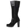 Damenstiefel 1140 schwarz Antilope kombiniert