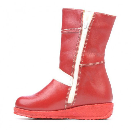 Kleinkinderstiefel 23c rot+weiß
