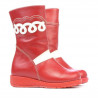 Kleinkinderstiefel 23c rot+weiß