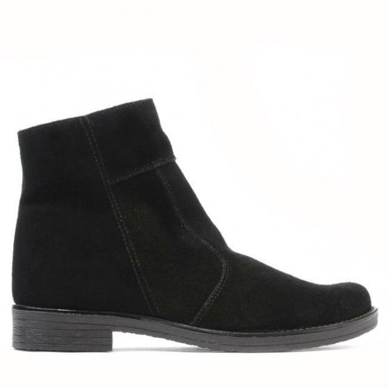 Jugendstiefel 452 Schwarz Velours Jugendstiefel 452 Schwarz Velours