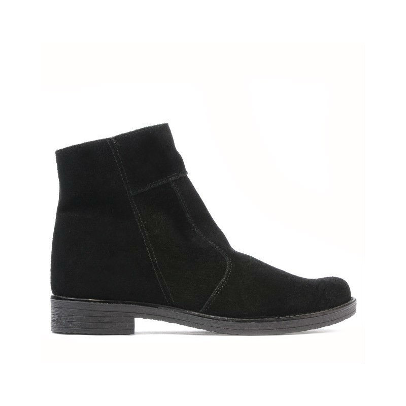 Jugendstiefel 452 Schwarz Velours
