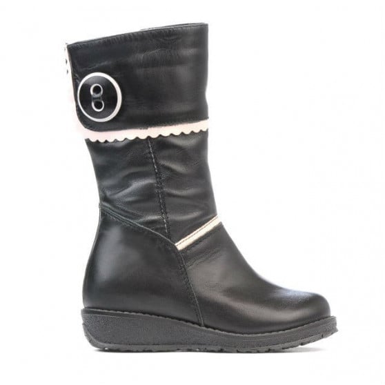 Kleine Kinderstiefel 25c schwarz kombiniert