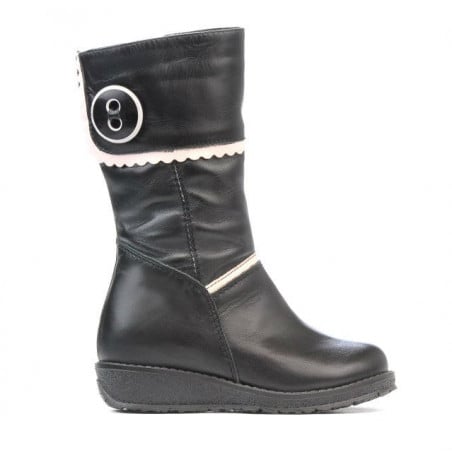Kleine Kinderstiefel 25c schwarz kombiniert
