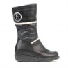 Kleine Kinderstiefel 25c schwarz kombiniert