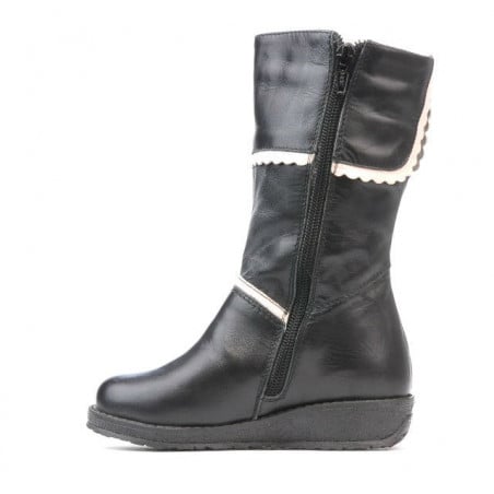 Kleine Kinderstiefel 25c schwarz kombiniert