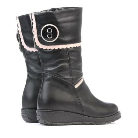 Kleine Kinderstiefel 25c schwarz kombiniert