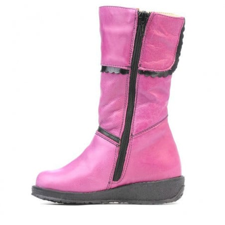 Kleinkindstiefel 25c rosa+schwarz