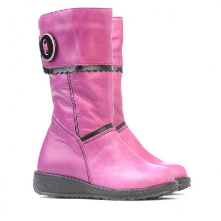 Kleinkindstiefel 25c rosa+schwarz