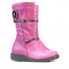 Kleinkindstiefel 25c rosa+schwarz