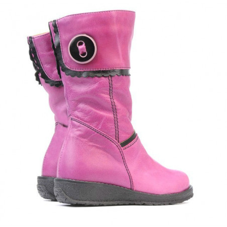 Kleinkindstiefel 25c rosa+schwarz