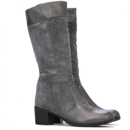 Damenstiefel 3250 grau kombiniert