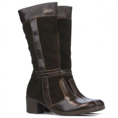 Damenstiefel 3250 Kaffee kombiniert