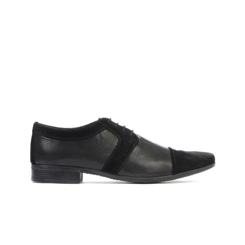 Elegante Herrenschuhe 742 schwarz kombiniert