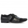 Elegante Herrenschuhe 742 schwarz kombiniert