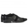 Elegante Herrenschuhe 742 schwarz kombiniert