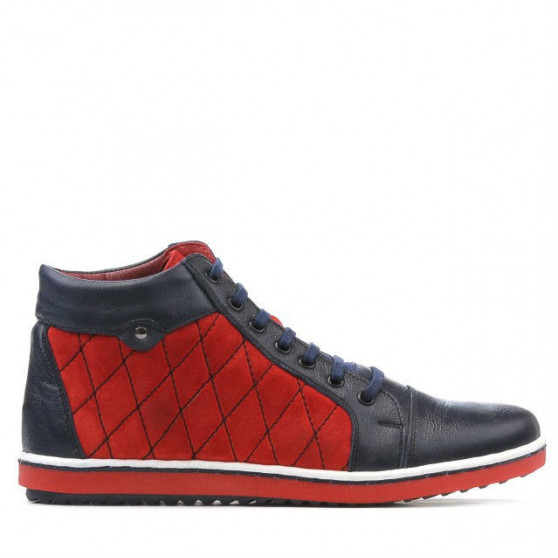 Damenstiefeletten 3283 Indigo+Rot Damenstiefeletten 3283 Indigo+Rot