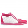 Damenstiefeletten 3283 rosa+weiß