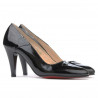 Damen elegante Schuhe 1231 schwarzer Lack