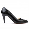 Damen elegante Schuhe 1231 schwarzer Lack