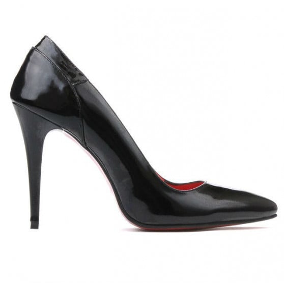 Damen elegante Schuhe 1230 Lack schwarz Damen elegante Schuhe 1230 Lack schwarz