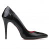 Damen elegante Schuhe 1230 Lack schwarz