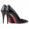 Damen elegante Schuhe 1230 Lack schwarz