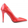 Elegante Damenschuhe 1230 rotes Lackleder